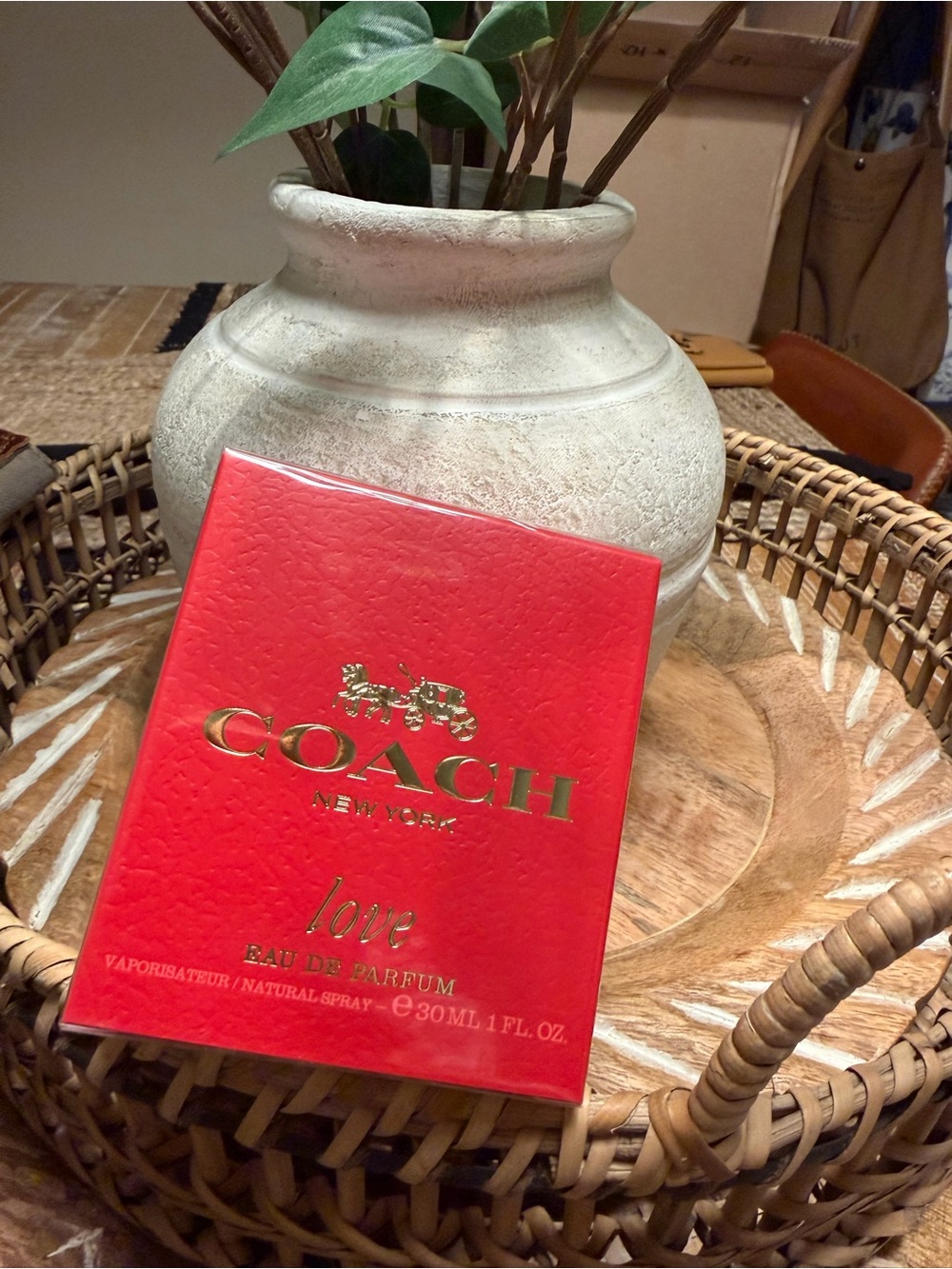 Coach Love red new sealed box with gold foil logo - Love Eau de Parfum